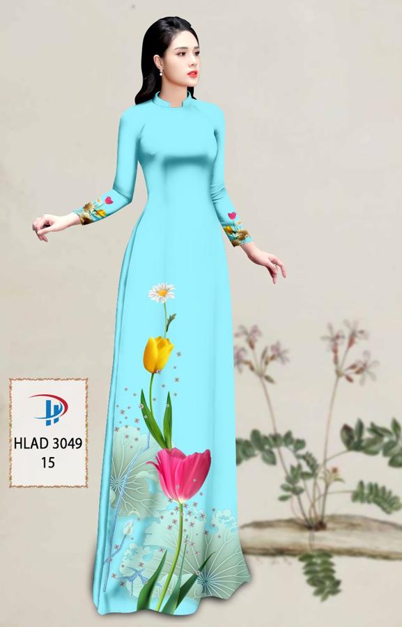 Vải Áo Dài Hoa Tulip AD HLAD3049 19